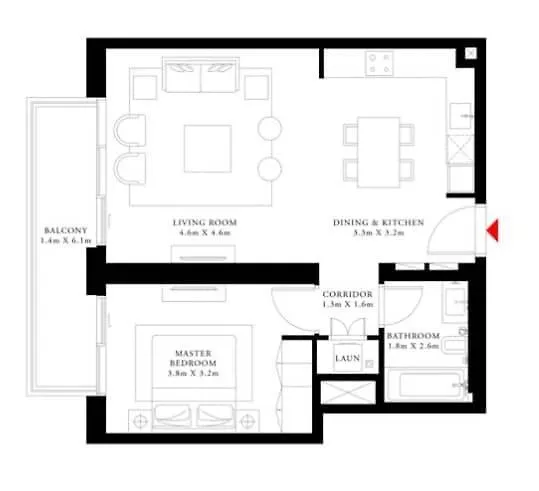 Apartment Premium 1 Bedroom In Beach Isle Great For Retreat Dubai